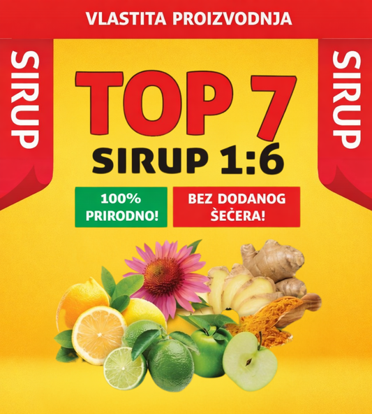 TOP 7 (zenzero, curcuma, limone, lime, echinacea, pepe nero, mela)