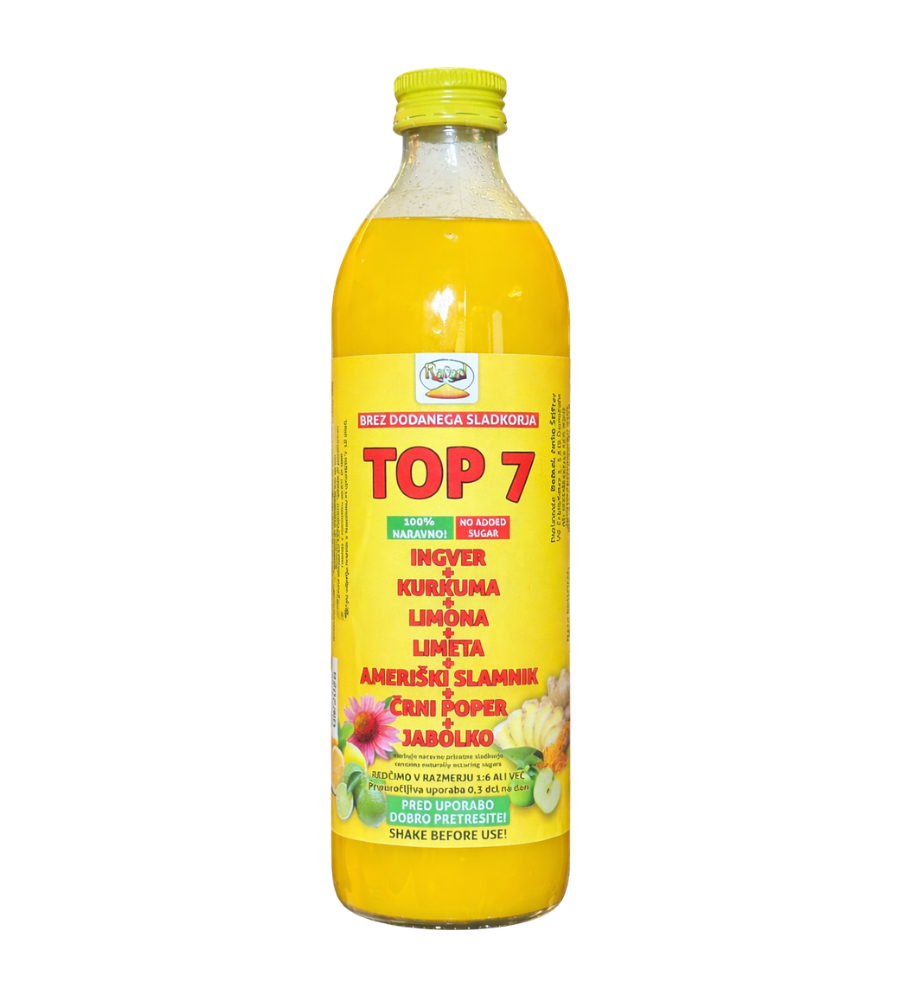 TOP 7 – 100 % naravni sirup