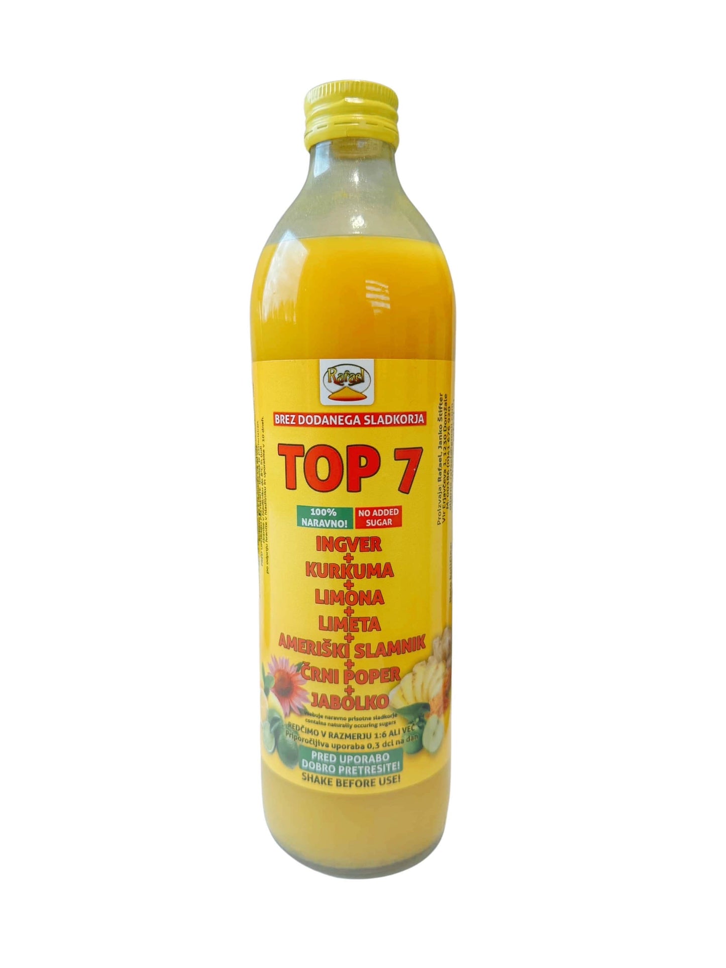 TOP 7 (Ingwer, Kurkuma, Zitrone, Limette, Sonnenhut, Schwarzer Pfeffer, Apfel)